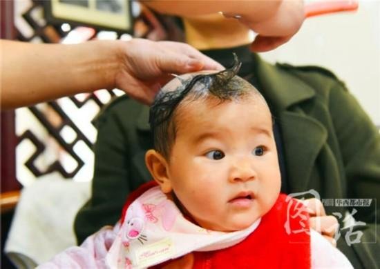 Chinese Babies Get Haircuts For Longtaitou Festival All China
