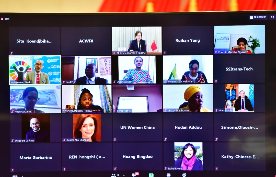 China Shares Experiences in Fighting Against COVID-19 at UN Women Virtual Ministerial Roundtable Meeting