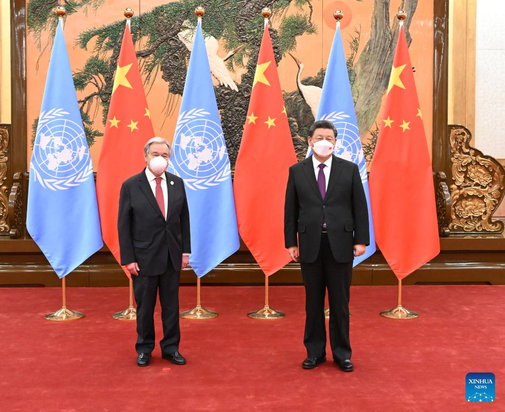 Meeting UN Chief, Xi Stresses Unity, Cooperation to Tackle Global Challenges
