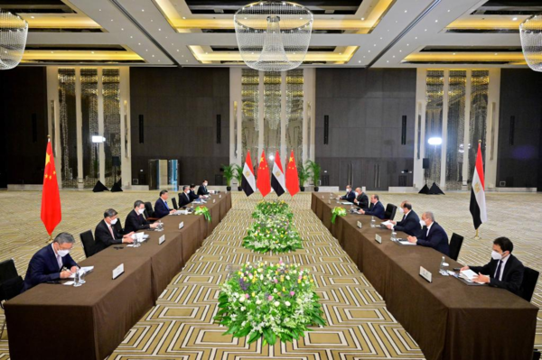 Xi Meets with Egyptian President Abdel Fattah el-Sisi