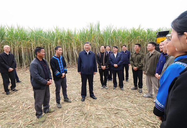 Xi Inspects City of Laibin in South China's Guangxi