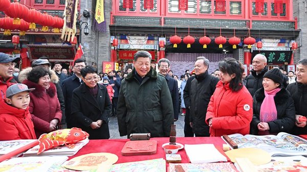 Xinhua Special: Warm Moments of Xi's Visits Ahead of Spring Festival