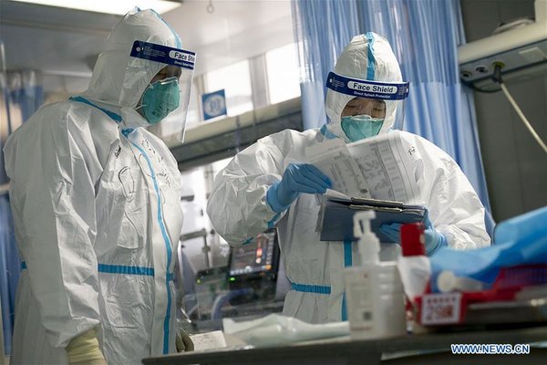 Medical Workers Take Care of Patients in Wuhan