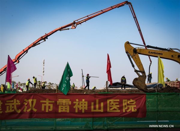 CHINA-HUBEI-WUHAN-LEISHENSHAN HOSPITAL-CONSTRUCTION (CN)