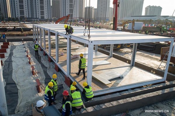 CHINA-HUBEI-WUHAN-LEISHENSHAN HOSPITAL-CONSTRUCTION (CN)