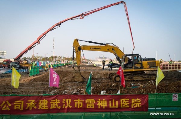 CHINA-HUBEI-WUHAN-LEISHENSHAN HOSPITAL-CONSTRUCTION (CN)