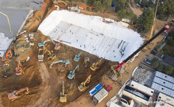 CHINA-WUHAN-HUOSHENSHAN HOSPITAL-CONSTRUCTION (CN)