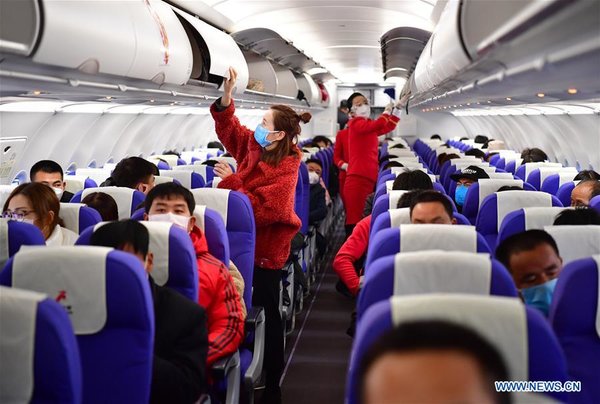 CHINA-SHAANXI-GUANGDONG-CHARTERED PLANE-PRODUCTION RESUMPTION (CN)