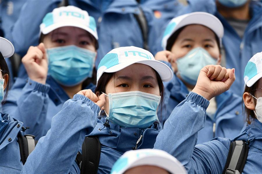 Females Working at Their Posts to Contribute to Fight Against COVID-19