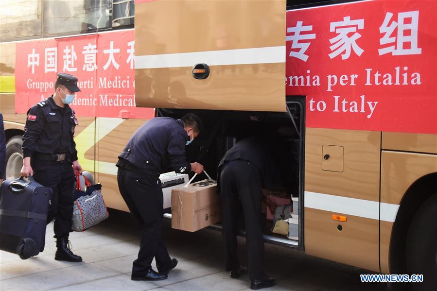 East China's Zhejiang Sends Medical Experts to Italy