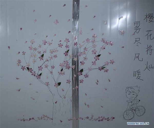 CHINA-WUHAN-NOVEL CORONAVIRUS-LEISHENSHAN HOSPITAL-ART CORRIDOR (CN)