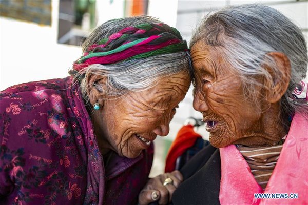 (InTibet)CHINA-TIBET-SONAM DROLMA-OLD AGE-BETTER LIFE (CN) 