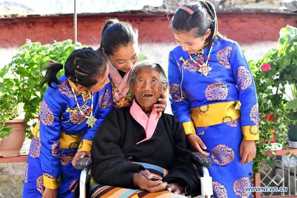 (InTibet)CHINA-TIBET-SONAM DROLMA-OLD AGE-BETTER LIFE (CN) 