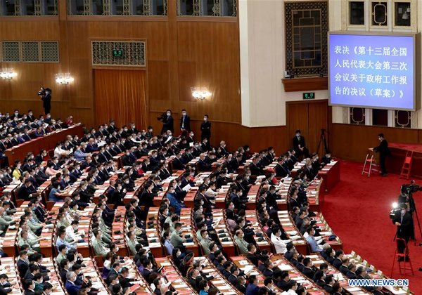 (TWO SESSIONS)CHINA-BEIJING-NPC-ANNUAL SESSION-CLOSING MEETING (CN)