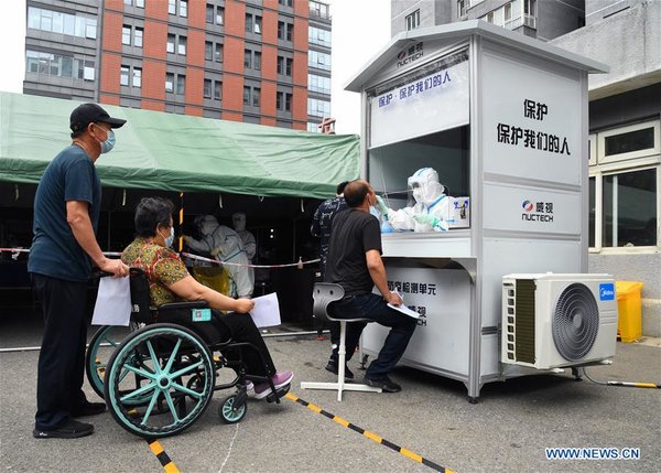 Nucleic Acid Testing Units, Movable Cabins Put Into Use in Beijing