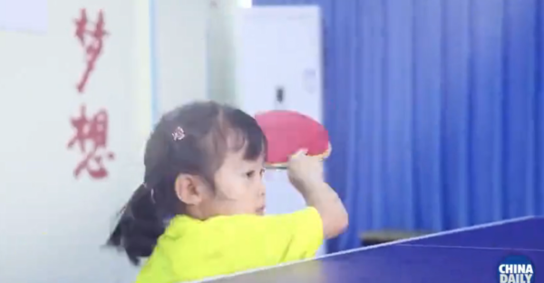 Five-Year-Old Ping-Pong Phenom Wows Netizens
