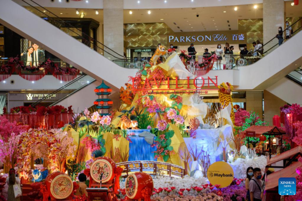 Pavilion Paper Art Garden Set in Malaysia to Celebrate Upcoming Chinese New Year