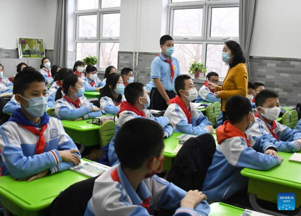 Primary and Secondary Schools Start New Semester Across China