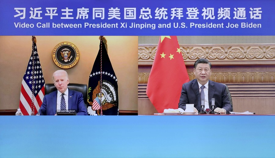 Xi Has Candid, In-Depth Exchange of Views with Biden