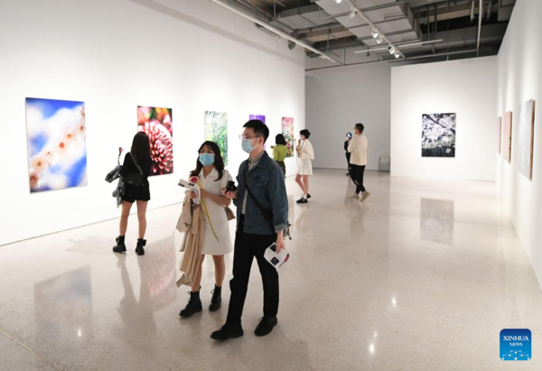 People Visit Exhibitions at Times Art Museum in Beijing