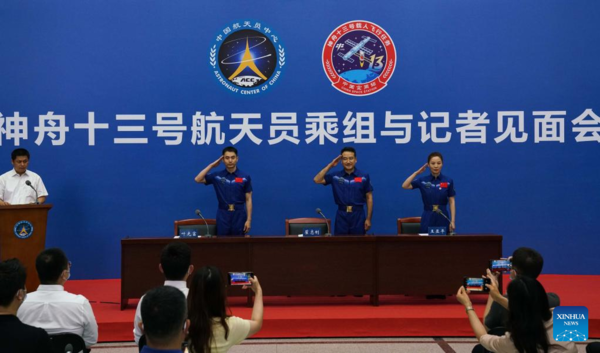 China Focus: Shenzhou-13 Astronauts Meet Press After Quarantine, Recuperation