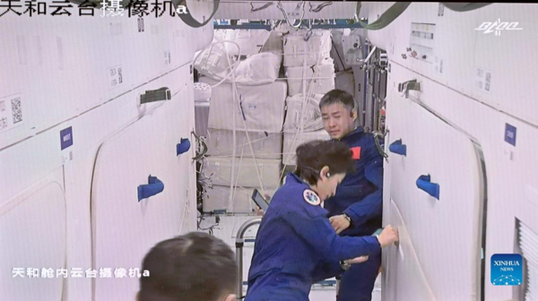 Shenzhou-14 Astronauts Enter Space Station Core Module