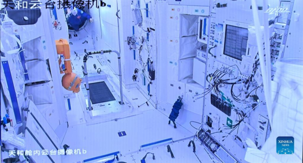 Shenzhou-14 Astronauts Enter Space Station Core Module