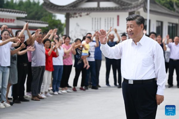 Xi Inspects Southwestern Chinese City of Meishan