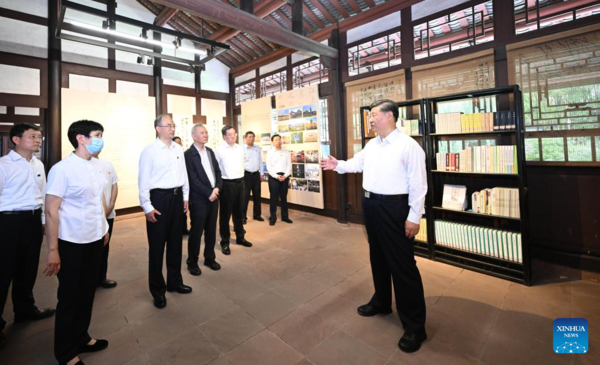 Xi Inspects Southwestern Chinese City of Meishan