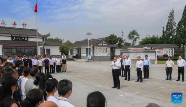 Xi Inspects Southwestern Chinese City of Meishan