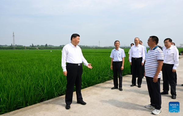 Xi Inspects Southwestern Chinese City of Meishan