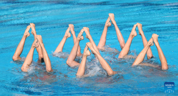 China Wins Artistic Swimming Team Technical at FINA Worlds