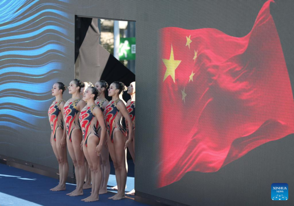 China Wins Artistic Swimming Team Technical at FINA Worlds