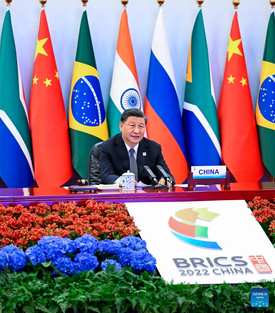 Xi Hosts 14th BRICS Summit, Stresses Importance of Fostering High-Quality Partnership