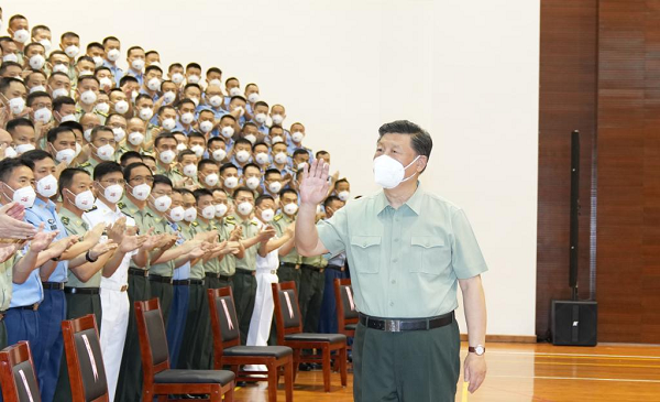 Xi Inspects PLA Garrison in Hong Kong