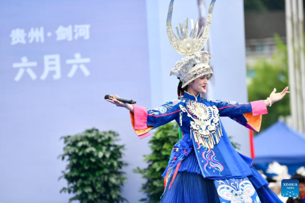 Ethnic Festival 'Liuyueliu' Celebrated in SW China's Guizhou