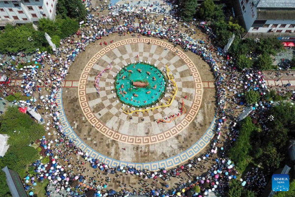 Ethnic Festival 'Liuyueliu' Celebrated in SW China's Guizhou