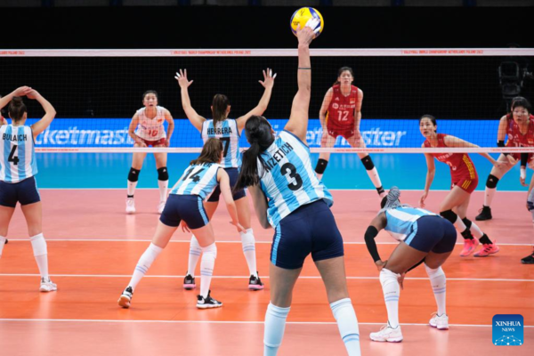 China Opens Women's Volleyball Worlds with Straight-Set Win over Argentina