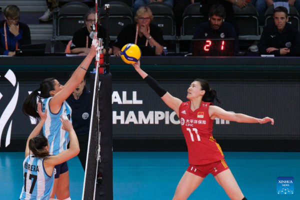 China Opens Women's Volleyball Worlds with Straight-Set Win over Argentina