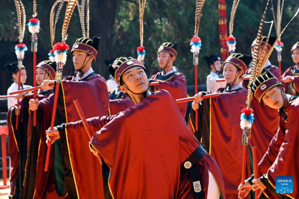 Ceremony Marking 2,573rd Birth Anniv. of Confucius Held in Qufu, East China