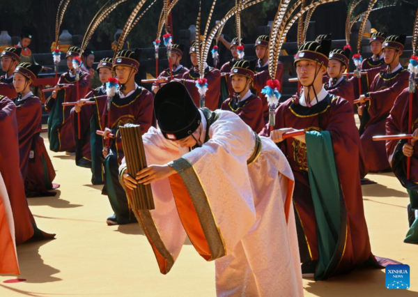 Ceremony Marking 2,573rd Birth Anniv. of Confucius Held in Qufu, East China