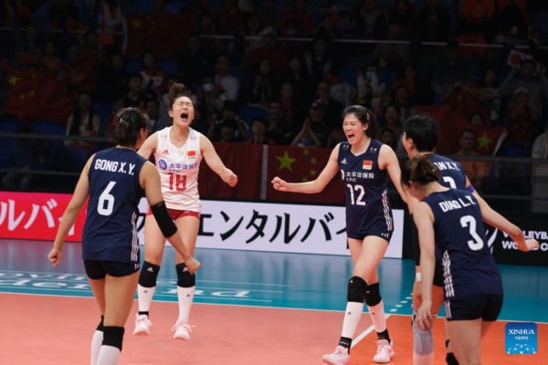 China Downs Japan for 3rd Straight Victory at Women's Volleyball Worlds