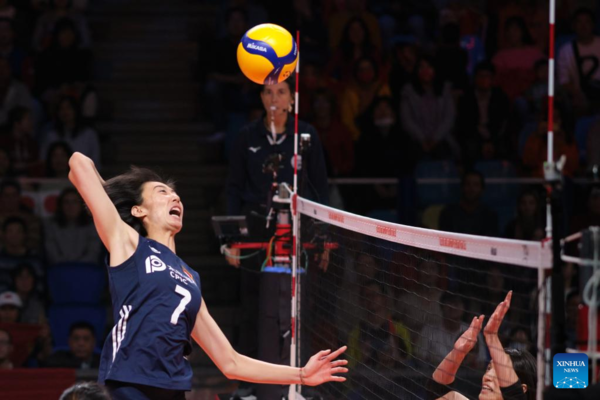 China Downs Japan for 3rd Straight Victory at Women's Volleyball Worlds