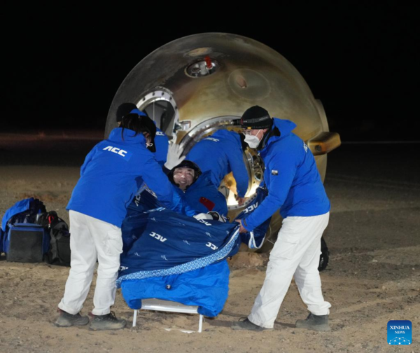 China's Shenzhou-14 Astronauts Return Safely, Accomplishing Many 'Firsts'