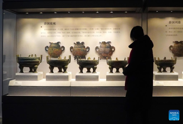 Cultural Relics Exhibition Held at Confucius Museum in China's Shandong