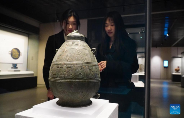 Cultural Relics Exhibition Held at Confucius Museum in China's Shandong