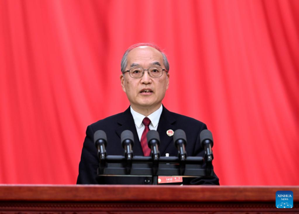 China's National Legislature Holds 2nd Plenary Meeting of Annual Session