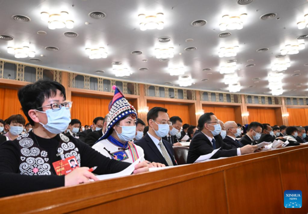 China's National Legislature Holds 2nd Plenary Meeting of Annual Session