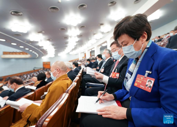 China's National Legislature Holds 2nd Plenary Meeting of Annual Session