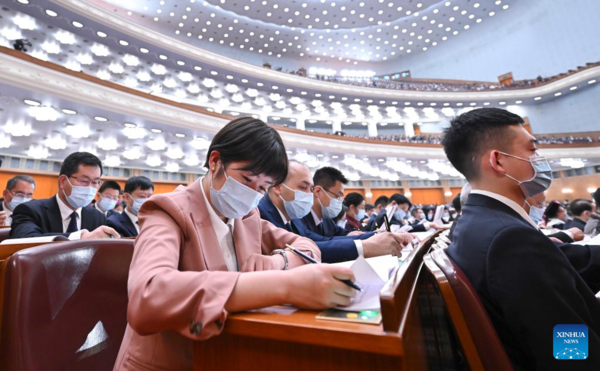 China's National Legislature Holds 2nd Plenary Meeting of Annual Session